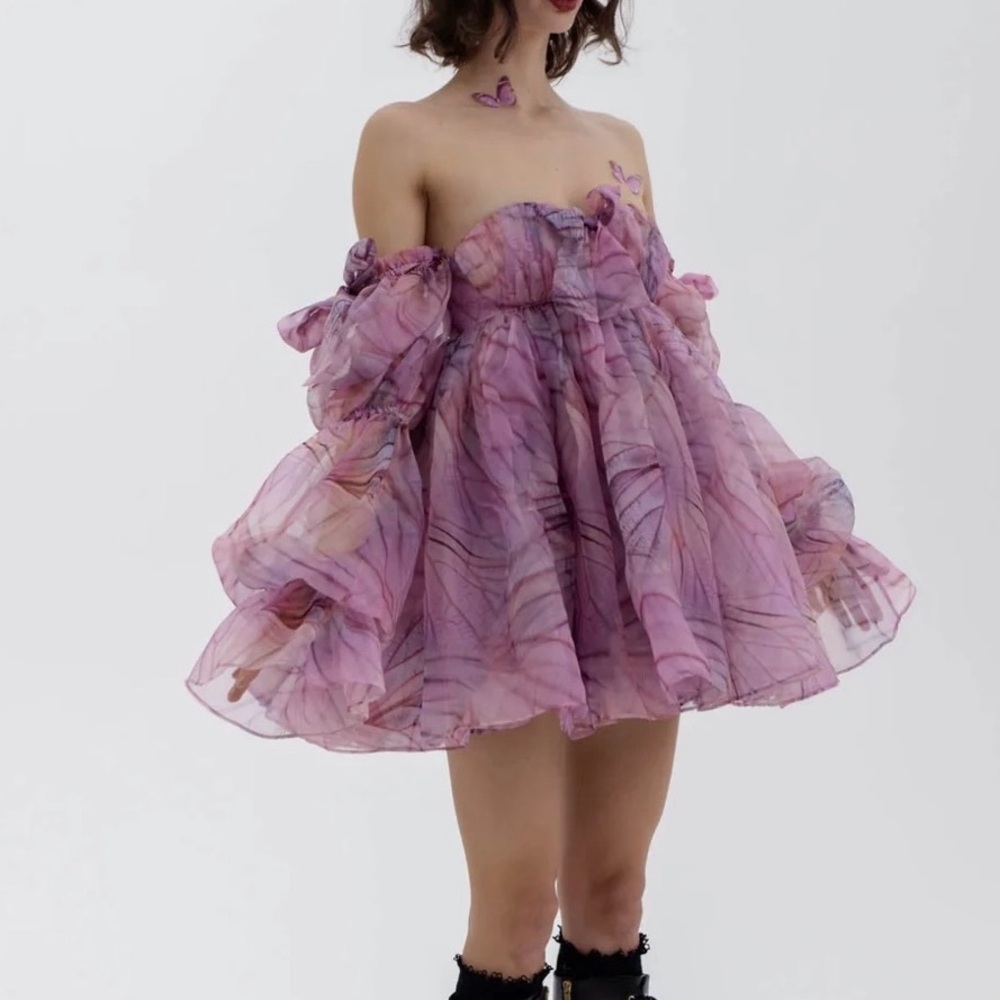 Selkie Wing Dye Mini Mansion dress
